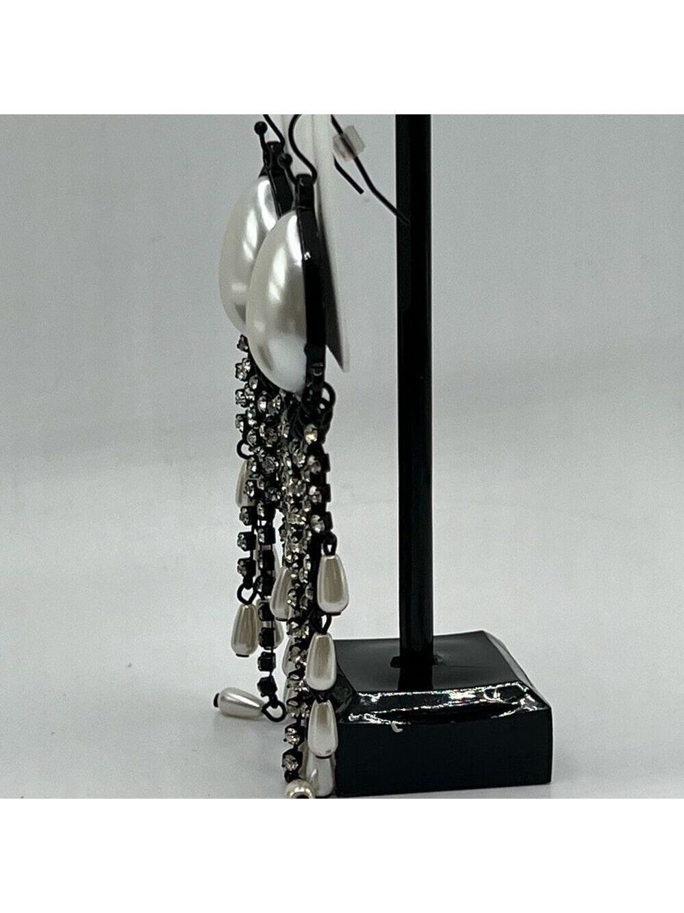 Baubles Black Pearl Crystal Waterfall Dangle Earring $16 ea or bundle 3/$25